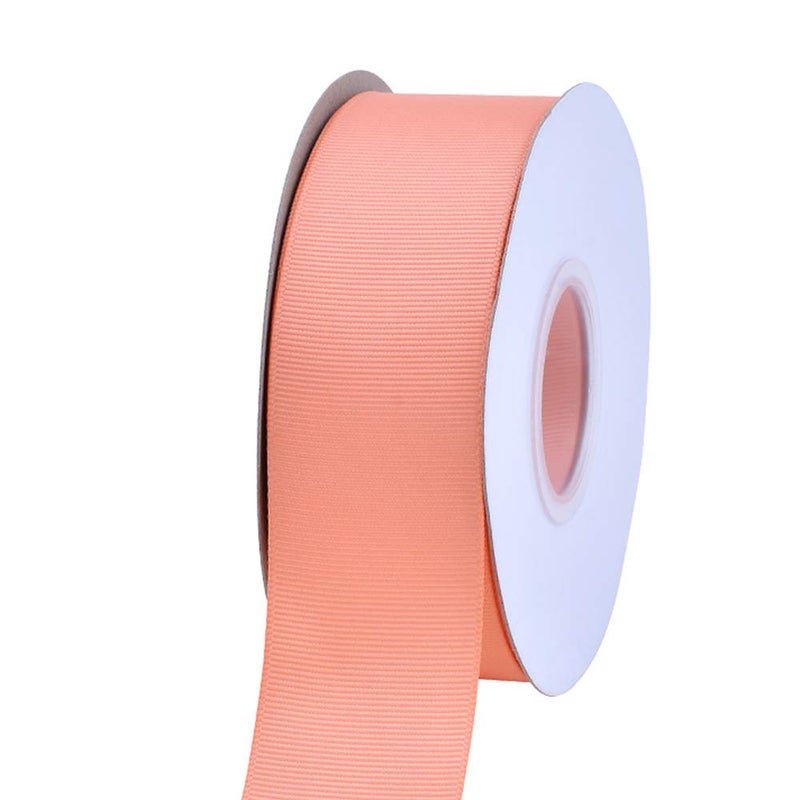 Ribest 1-1/2 inch 25 Yards Solid Grosgrain Ribbon Per Roll for DIY Hair Accessories Scrapbooking Gift Packaging Party Decoration Wedding Flowers Peach - Image 2